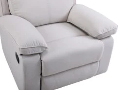 Fauteuil Relax En Tissu Beige LANA -Deco.fr Soldes Boutique fauteuil 11344959