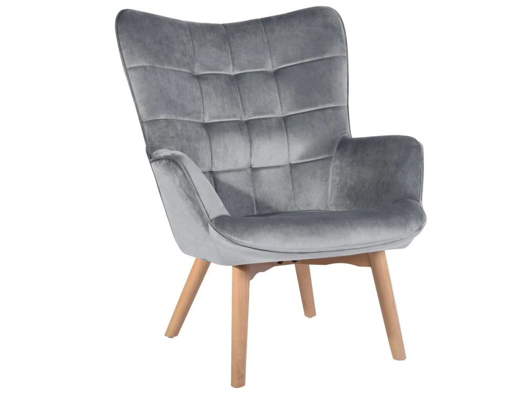 Fauteuil Scandinave Chaise De Canapé De Loisirs Pour Salon Salle à Manger Bureau Avec Un Revêtement En Velours, Accoudoirs Rembourés Et Des Pieds En Bois Massif 1 Fauteuil Scandinave Chaise De Canapé De Loisirs Pour Salon Salle à Manger Bureau Avec Un Revêtement En Velours, Accoudoirs Rembourés Et Des Pieds En Bois Massif