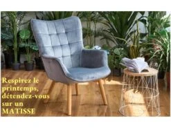 Fauteuil Scandinave Chaise De Canapé De Loisirs Pour Salon Salle à Manger Bureau Avec Un Revêtement En Velours, Accoudoirs Rembourés Et Des Pieds En Bois Massif 10 Fauteuil Scandinave Chaise De Canapé De Loisirs Pour Salon Salle à Manger Bureau Avec Un Revêtement En Velours, Accoudoirs Rembourés Et Des Pieds En Bois Massif -Deco.fr Soldes Boutique fauteuil 11509965