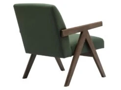 WARREN - Fauteuil Lounge En Tissu Sauge Et Bois Teinté Noyer Gris 7 WARREN - Fauteuil Lounge En Tissu Sauge Et Bois Teinté Noyer Gris -Deco.fr Soldes Boutique fauteuil 11576299