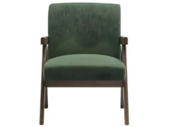 WARREN - Fauteuil Lounge En Tissu Sauge Et Bois Teinté Noyer Gris 9 WARREN - Fauteuil Lounge En Tissu Sauge Et Bois Teinté Noyer Gris -Deco.fr Soldes Boutique fauteuil 11576303