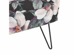 Fauteuil En Tissu à Motif Floral Noir RIBE -Deco.fr Soldes Boutique fauteuil 11708885 1