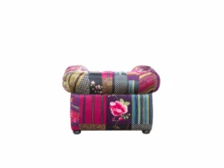 Fauteuil En Tissu Violet CHESTERFIELD -Deco.fr Soldes Boutique fauteuil 11709169
