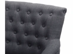Fauteuil Tapissé En Tissu Gris Foncé ALESUND -Deco.fr Soldes Boutique fauteuil 11710269