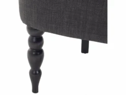 Fauteuil Tapissé En Tissu Gris Foncé ALESUND -Deco.fr Soldes Boutique fauteuil 11710273