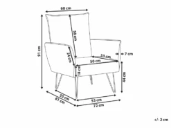 Fauteuil En Tissu à Motif Feuilles Vert Et Blanc RIBE -Deco.fr Soldes Boutique fauteuil 11710543