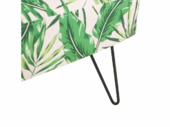 Fauteuil En Tissu à Motif Feuilles Vert Et Blanc RIBE -Deco.fr Soldes Boutique fauteuil 11710551