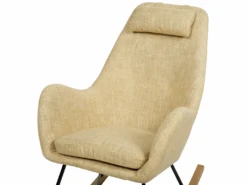 Chaise à Bascule Jaune ARRIE -Deco.fr Soldes Boutique fauteuil 11805311