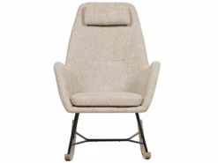 Chaise à Bascule Beige ARRIE -Deco.fr Soldes Boutique fauteuil 11805723