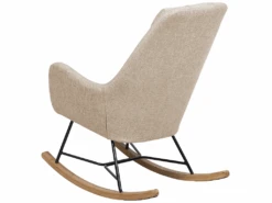 Chaise à Bascule Beige ARRIE -Deco.fr Soldes Boutique fauteuil 11805725