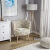 Fauteuil Club En Tissu Multicolore Motif Géométrique ODENZEN -Deco.fr Soldes Boutique fauteuil 12053767