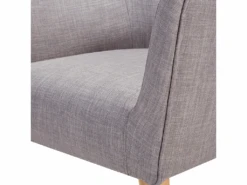 Fauteuil De Salon En Tissu Gris ANGEN -Deco.fr Soldes Boutique fauteuil 12110697