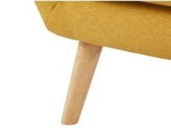 Fauteuil En Tissu Jaune Avec Boutons Gris SERTI II -Deco.fr Soldes Boutique fauteuil 12307537