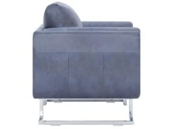 Fauteuil Chaise Siège Lounge Design Club Sofa Salon Cube Gris Synthétique Daim 1102276 -Deco.fr Soldes Boutique fauteuil 12349775