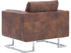 Fauteuil Chaise Siège Lounge Design Club Sofa Salon Cube Marron Synthétique Daim 1102275 9 Fauteuil Chaise Siège Lounge Design Club Sofa Salon Cube Marron Synthétique Daim 1102275 -Deco.fr Soldes Boutique fauteuil 12349817