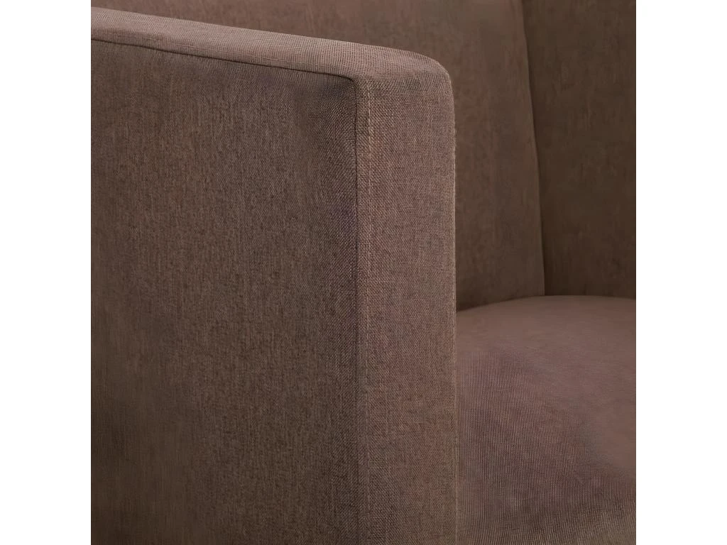 Fauteuil Chaise Siège Lounge Design Club Sofa Salon Cube Marron Polyester 1102268 2 Fauteuil Chaise Siège Lounge Design Club Sofa Salon Cube Marron Polyester 1102268 – Image 2