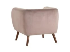 MARVEL - Fauteuil Club Velours Taupe Pieds Bois -Deco.fr Soldes Boutique fauteuil 12402111
