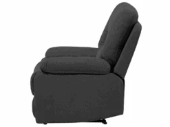Fauteuil Inclinable En Tissu Gris BERGEN -Deco.fr Soldes Boutique fauteuil 12871073