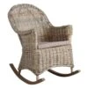 Rocking Chair En Poelet Gris Kresek -Deco.fr Soldes Boutique fauteuil 12897807