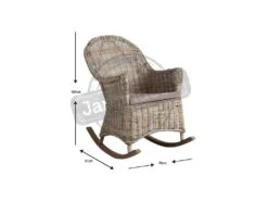 Rocking Chair En Poelet Gris Kresek 3 Rocking Chair En Poelet Gris Kresek -Deco.fr Soldes Boutique fauteuil 12897809
