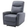 Fauteuil Relax Manuel - Tissu Gris - L 82 X P 97 X H 98 Cm - JESS -Deco.fr Soldes Boutique fauteuil 12969639
