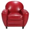 Fauteuil Club Rouge -Deco.fr Soldes Boutique fauteuil 13007649