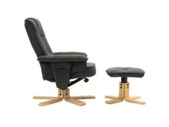 Fauteuil De Relaxation CHARLY Avec Repose-pieds Siège Pivotant Dossier Inclinable Assise Rembourrée Relax, En Tissu Gris Anthracite 8 Fauteuil De Relaxation CHARLY Avec Repose-pieds Siège Pivotant Dossier Inclinable Assise Rembourrée Relax, En Tissu Gris Anthracite -Deco.fr Soldes Boutique fauteuil 13048827