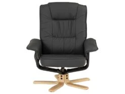 Fauteuil De Relaxation CHARLY Avec Repose-pieds Pouf Siège Pivotant Dossier Inclinable Assise Rembourrée Relax, En Synthétique Gris -Deco.fr Soldes Boutique fauteuil 13048863