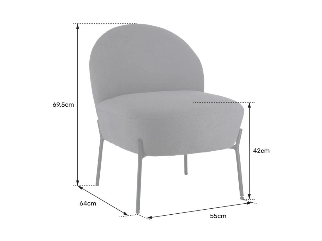 Fauteuil En Tissu Boucle Rouille HELMI - HAPPY GARDEN 5 Fauteuil En Tissu Boucle Rouille HELMI - HAPPY GARDEN – Image 5