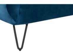 Joe Harper - Fauteuil Convertible En Velours - Couleur - Bleu Foncé -Deco.fr Soldes Boutique fauteuil 13288497