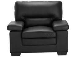 Fauteuil En Cuir De Buffle MIMAS - Noir 3 Fauteuil En Cuir De Buffle MIMAS - Noir -Deco.fr Soldes Boutique fauteuil 133084