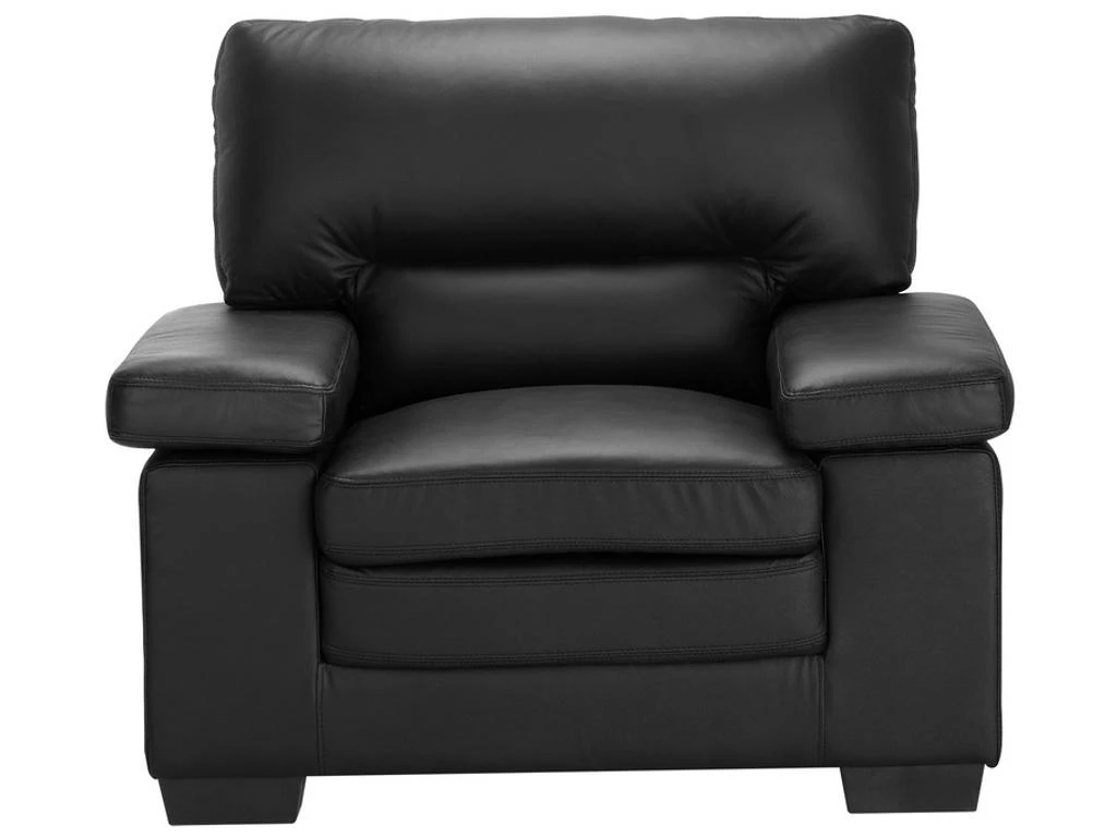 Fauteuil En Cuir De Buffle MIMAS - Noir 2 Fauteuil En Cuir De Buffle MIMAS - Noir â Image 2