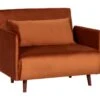 Belushi - Fauteuil Convertible En Velours - Couleur - Rouille -Deco.fr Soldes Boutique fauteuil 13390571