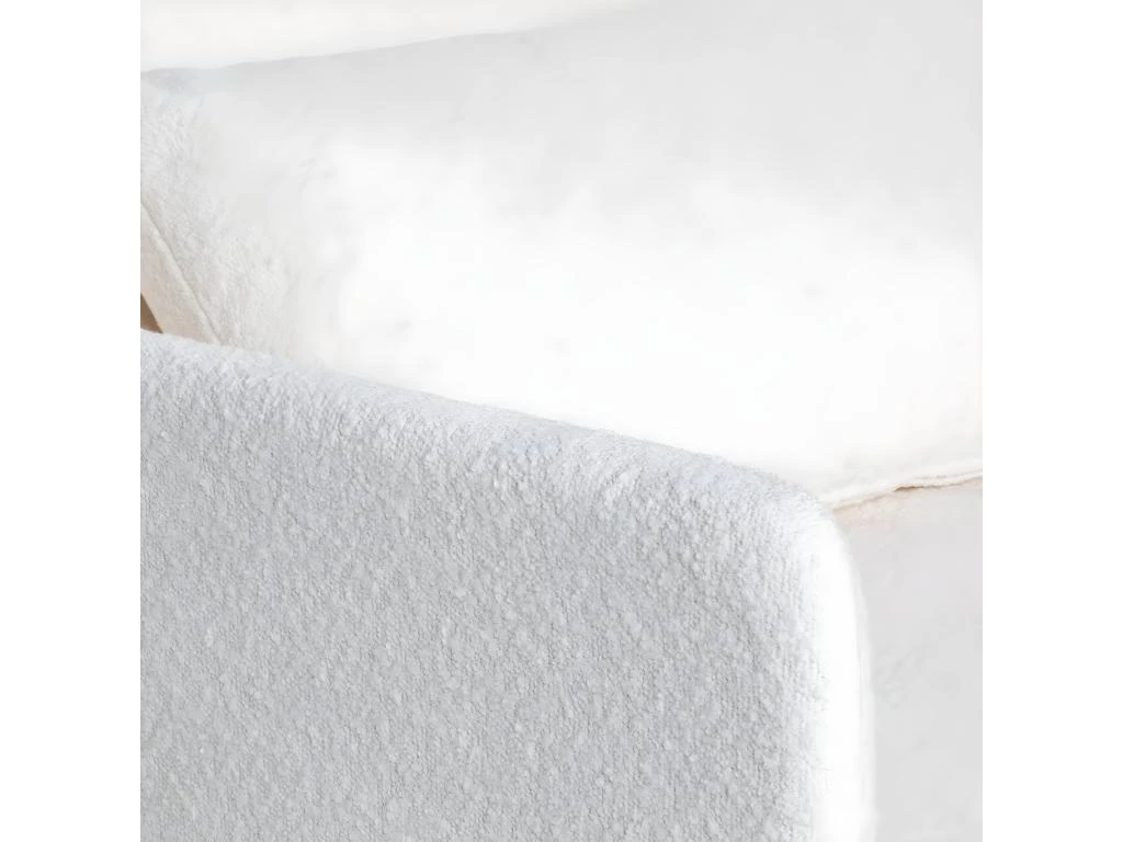 Belushi - Fauteuil Convertible En Tissu Bouclette - Couleur - Ecru 7 Belushi - Fauteuil Convertible En Tissu Bouclette - Couleur - Ecru – Image 7