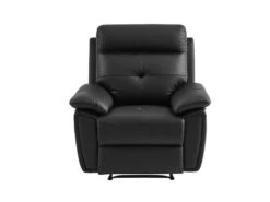 Fauteuil Relax En Cuir Noir VINETA -Deco.fr Soldes Boutique fauteuil 13484579