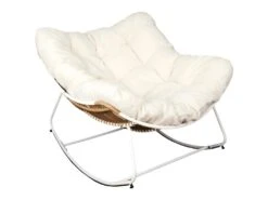 Fauteuil Assise En Tissu Bouclette Odin