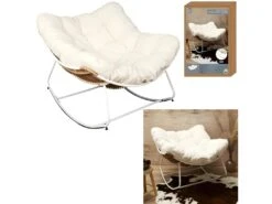 Fauteuil Assise En Tissu Bouclette Odin -Deco.fr Soldes Boutique fauteuil 13498135