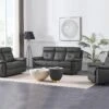 Fauteuil Relax En Cuir Gris VINETA 11 Fauteuil Relax En Cuir Gris VINETA -Deco.fr Soldes Boutique fauteuil 13621803