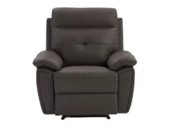 Fauteuil Relax En Cuir Marron VINETA 12 Fauteuil Relax En Cuir Marron VINETA -Deco.fr Soldes Boutique fauteuil 13621971