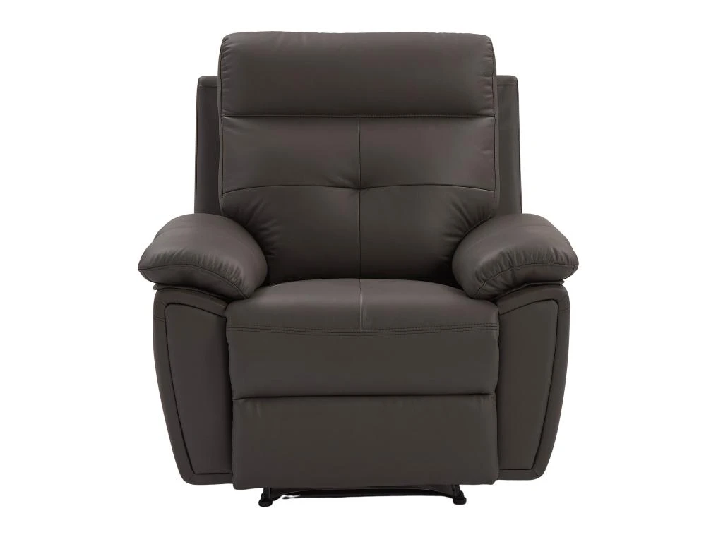 Fauteuil Relax En Cuir Marron VINETA 3 Fauteuil Relax En Cuir Marron VINETA â Image 3