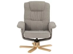 Fauteuil De Relaxation CHARLY Avec Repose-pieds Pouf Siège Pivotant Dossier Inclinable Assise Rembourrée Relax, En Tissu Gris 7 Fauteuil De Relaxation CHARLY Avec Repose-pieds Pouf Siège Pivotant Dossier Inclinable Assise Rembourrée Relax, En Tissu Gris -Deco.fr Soldes Boutique fauteuil 13669933