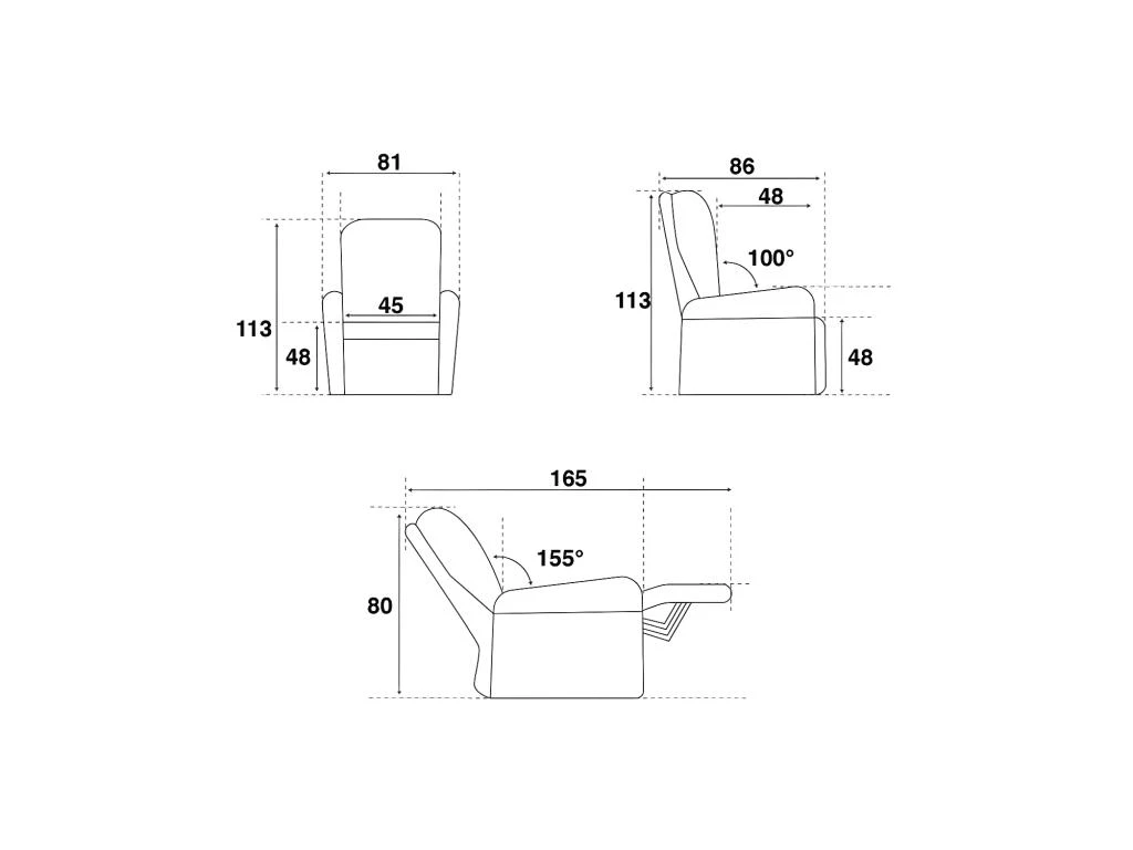 Fauteuil De Relaxation électrique Cuir Mastic - FRUITY 5 Fauteuil De Relaxation électrique Cuir Mastic - FRUITY – Image 5