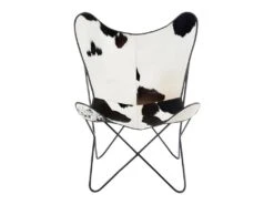Fauteuil Design Peau De Vache "Papillon" 92cm Noir & Blanc 7 Fauteuil Design Peau De Vache "Papillon" 92cm Noir & Blanc -Deco.fr Soldes Boutique fauteuil 14214409