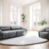 Fauteuil En Tissu Gris STEFIAN 13 Fauteuil En Tissu Gris STEFIAN -Deco.fr Soldes Boutique fauteuil 14411035