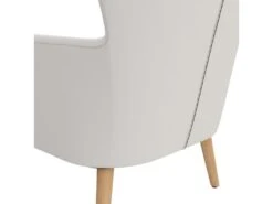 Chaise D'appoint Rembourrée En Tissu Blanc -Deco.fr Soldes Boutique fauteuil 14429829