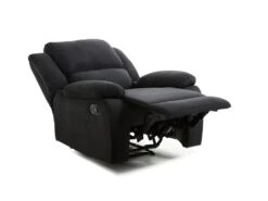 Fauteuil Relaxation 1 Place Microfibre Noire DETENTE -Deco.fr Soldes Boutique fauteuil 14639401