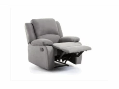 Fauteuil Relaxation 1 Place Microfibre Grise DETENTE 10 Fauteuil Relaxation 1 Place Microfibre Grise DETENTE -Deco.fr Soldes Boutique fauteuil 14639443