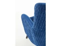 Fauteuil Rembourré En Velours 70 X 78 X 100 Cm - Bleu Foncé -Deco.fr Soldes Boutique fauteuil 14700849