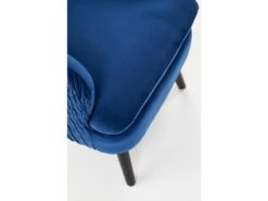Fauteuil Rembourré En Velours 70 X 78 X 100 Cm - Bleu Foncé -Deco.fr Soldes Boutique fauteuil 14700853