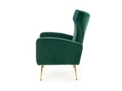Fauteuil Rembourré En Velours 73 X 70 X 94 Cm - Vert -Deco.fr Soldes Boutique fauteuil 14700943